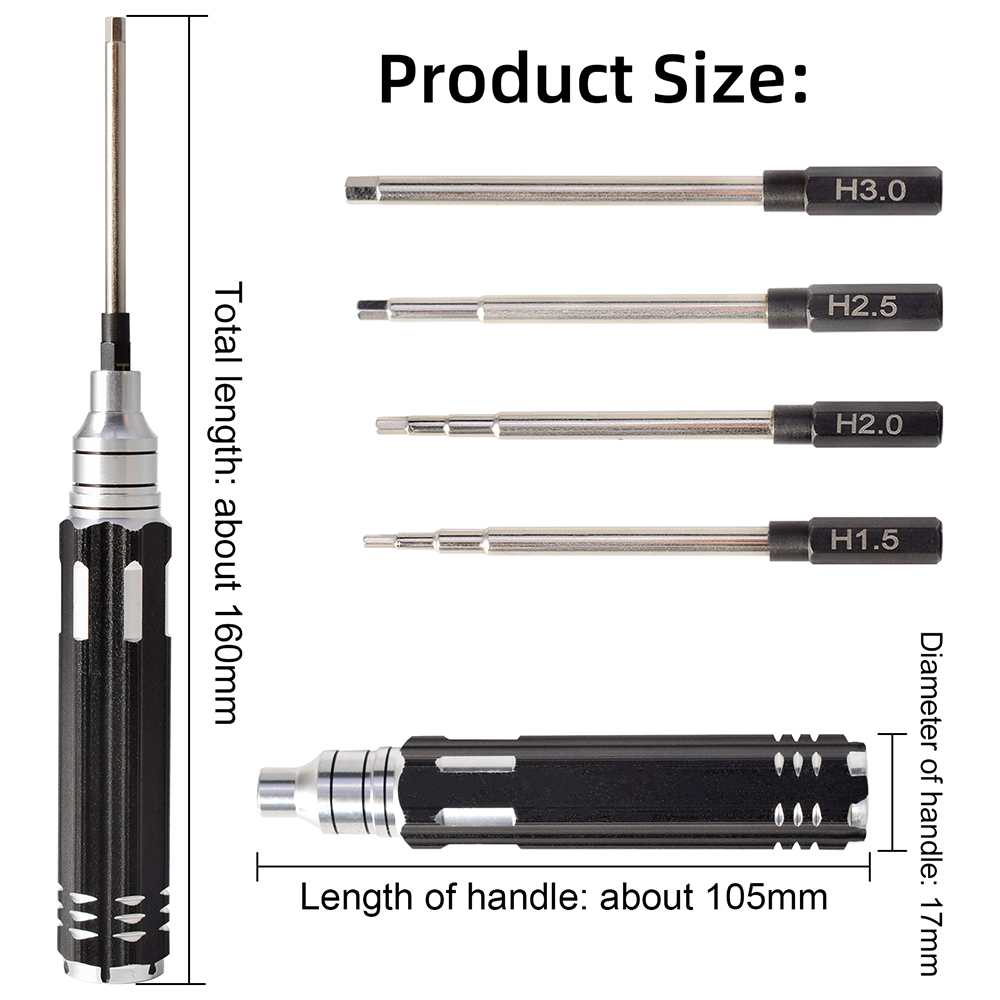 4 in 1 1.5mm 2.0mm 2.5mm 3.0mm - Rc Helicopter Tool Kit review and price